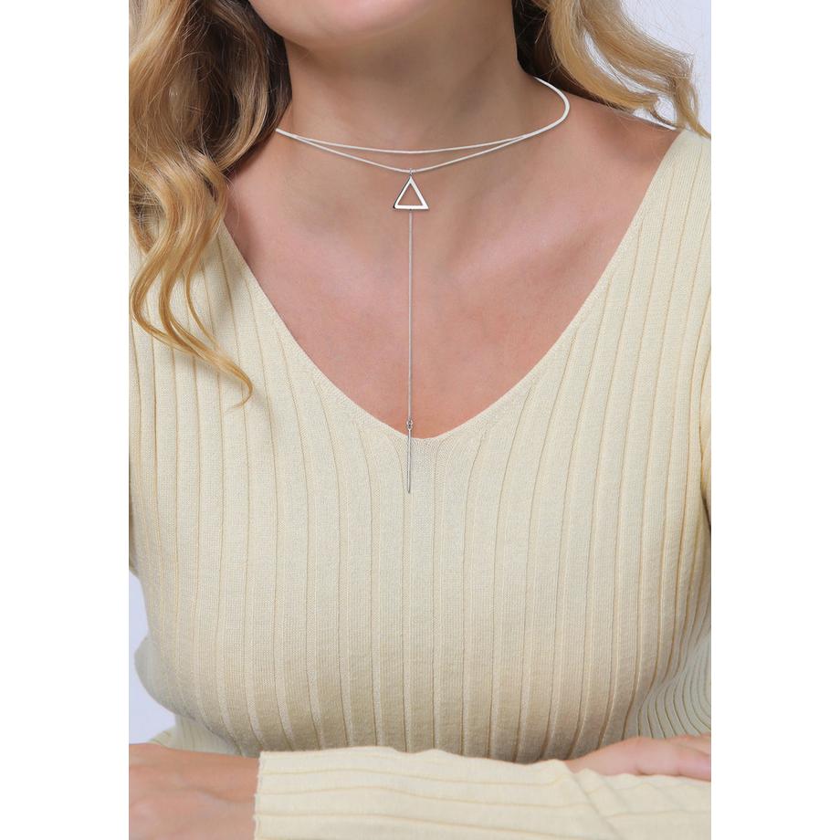 Elli  Halskette Choker Y-Kette Dreieck 