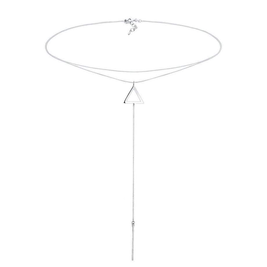 Elli  Halskette Choker Y-Kette Dreieck 
