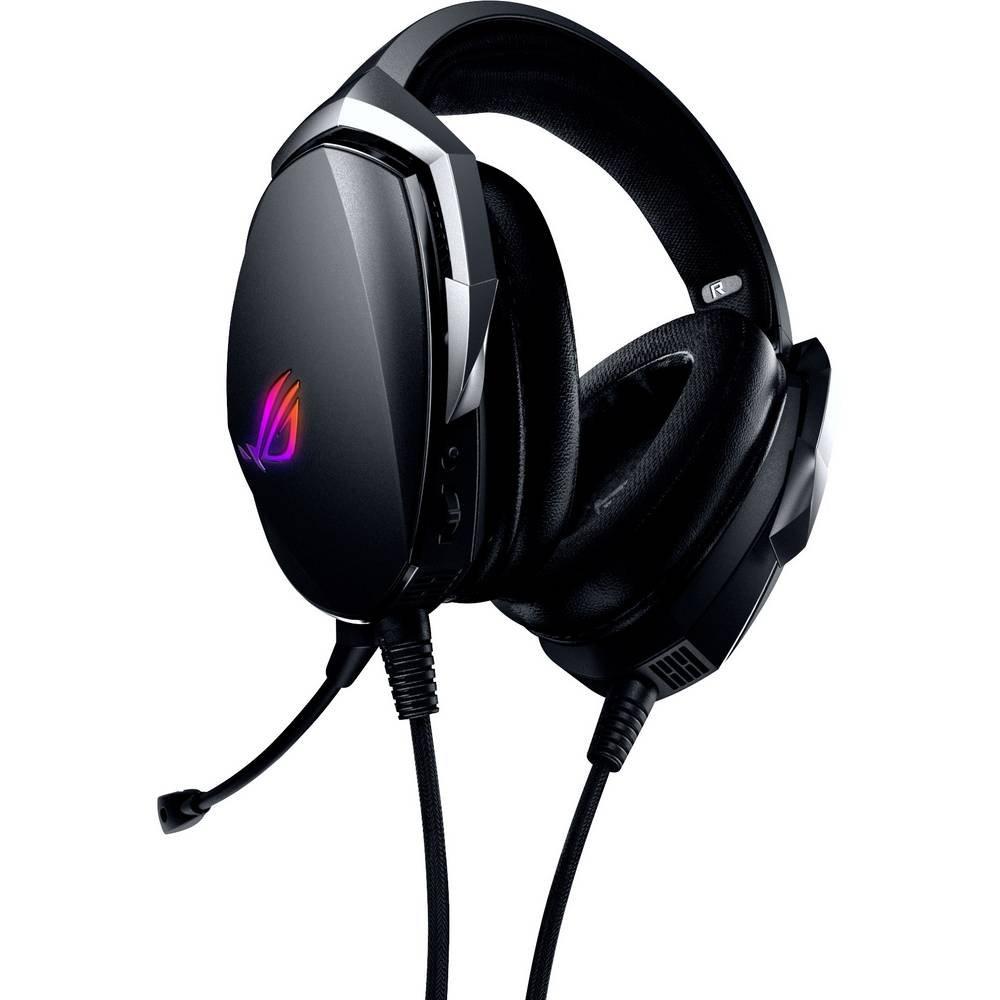 ASUS  ROG Theta 7.1 Gaming Over Ear Headset kabelgebunden 7.1 Surround Schwarz Mikrofon-Rauschunterdrückung Lautstärkere 