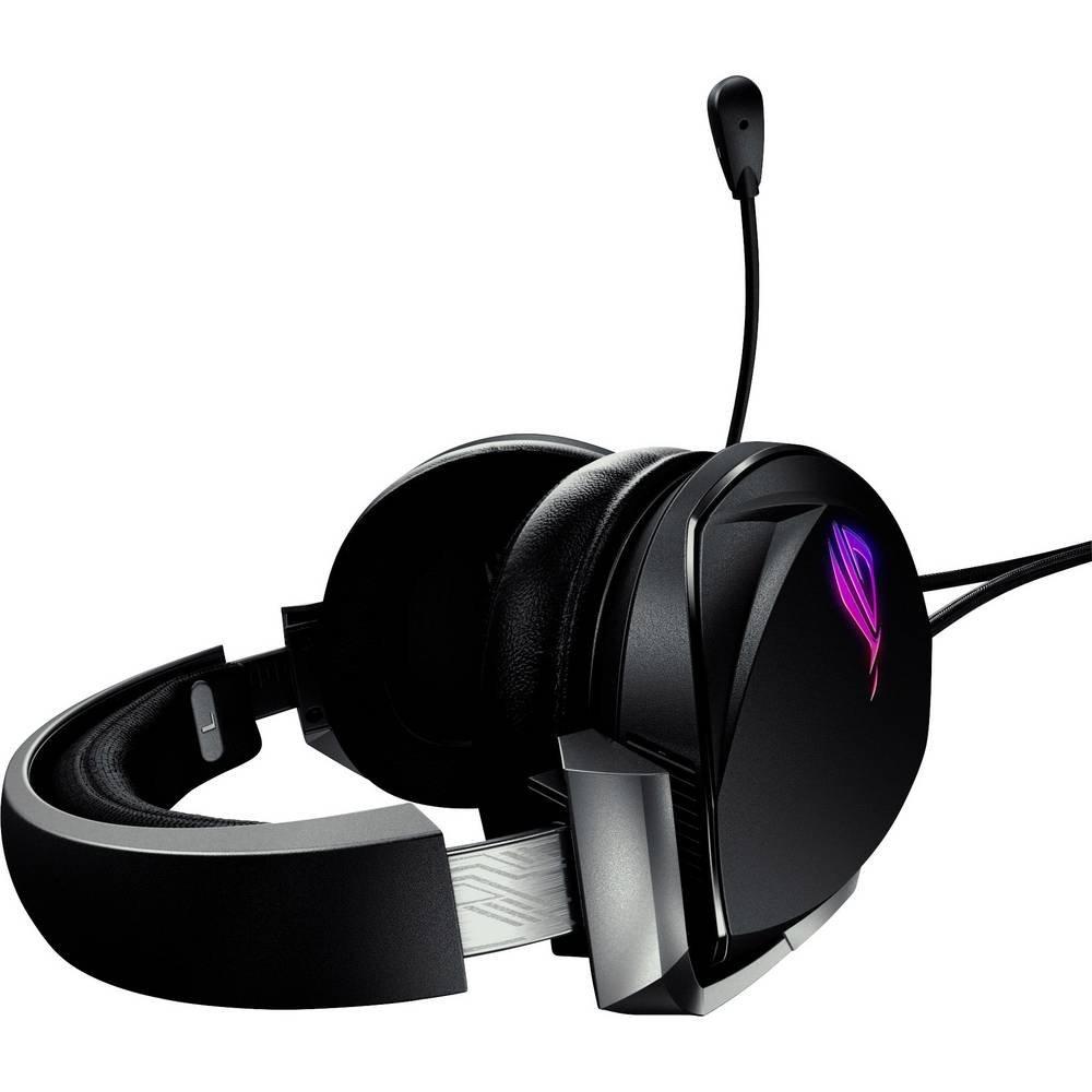 ASUS  ROG Theta 7.1 Gaming Over Ear Headset kabelgebunden 7.1 Surround Schwarz Mikrofon-Rauschunterdrückung Lautstärkere 