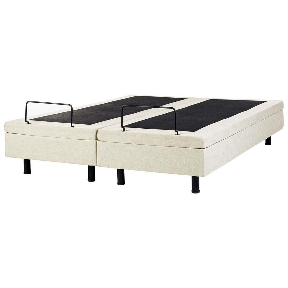 Beliani Lit réglable sans tête de lit en Tissu Moderne DUKE II  