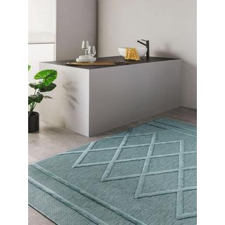 Benuta Tapis d'extérieur & intérieur Bonte Turquoise  