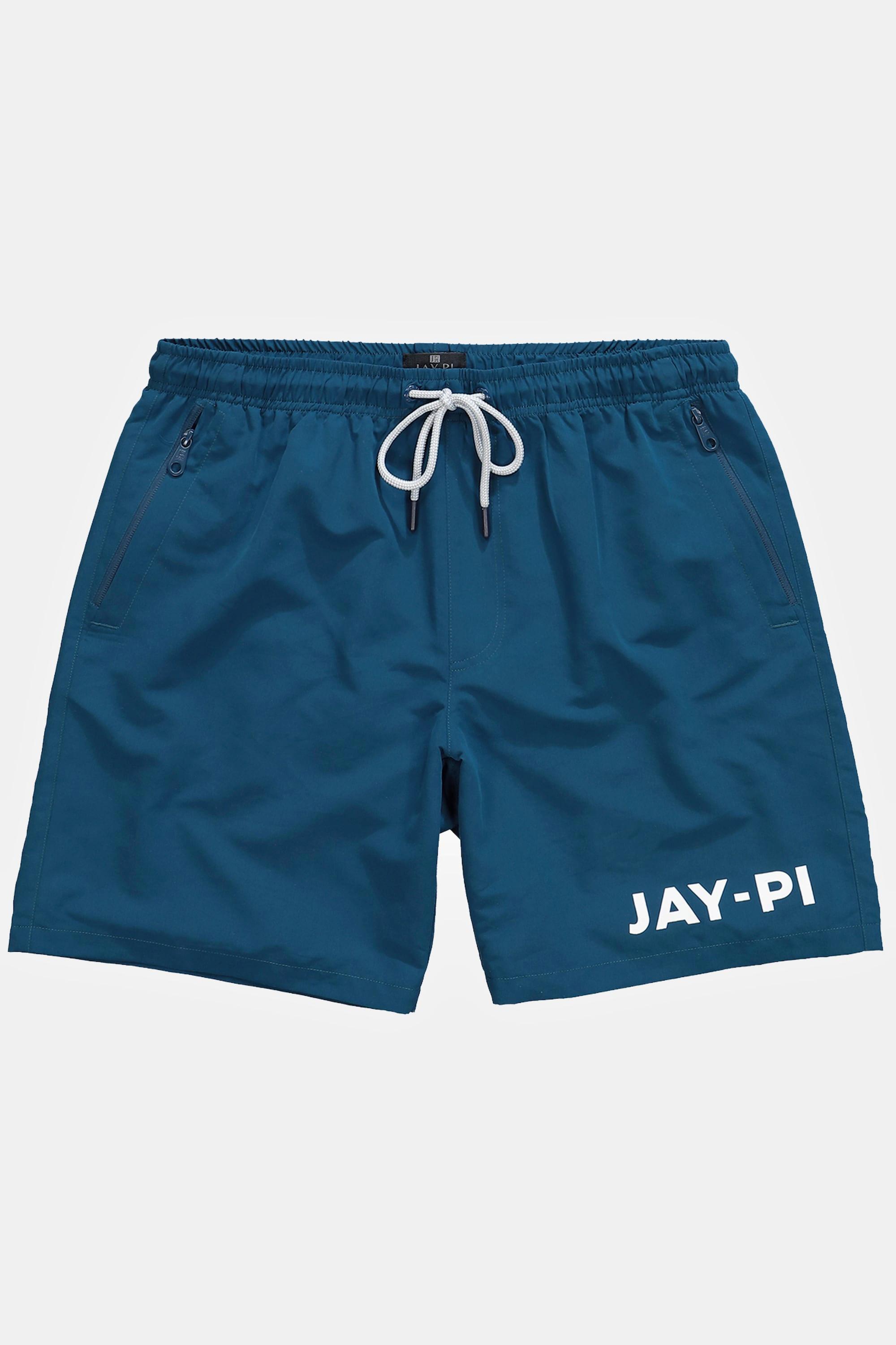 JP1880  Shorts da mare con cintura elastica e tasche con zip 