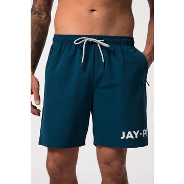 Short de bain JAY-PI, collection Beachwear. Taille élastique et poches zippées