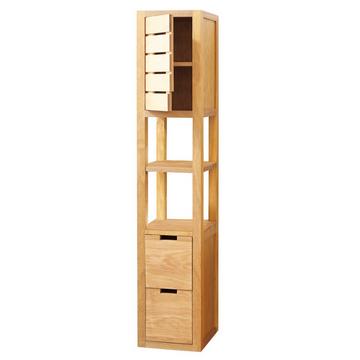 Hochschrank aus massivem Eichenholz Serena