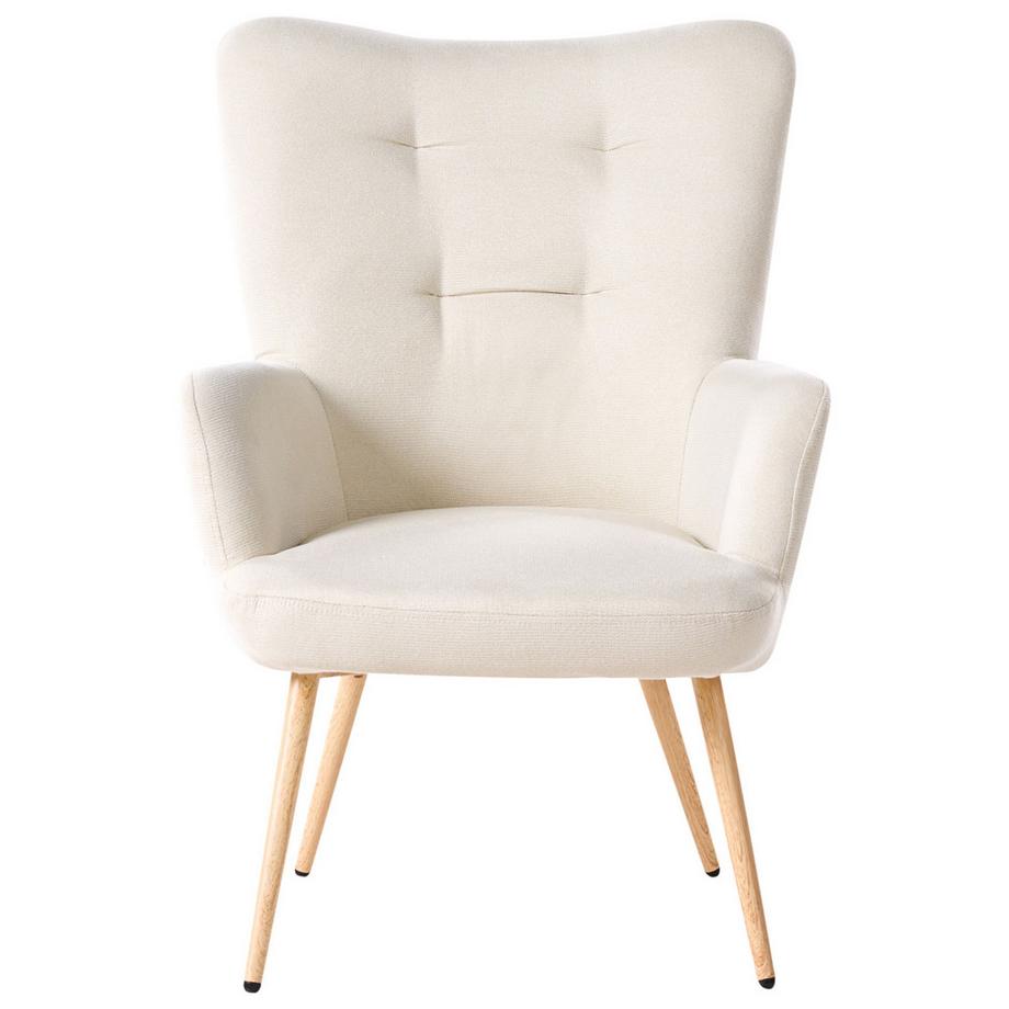 Beliani Ohrensessel aus Stoff Retro VEJLE  