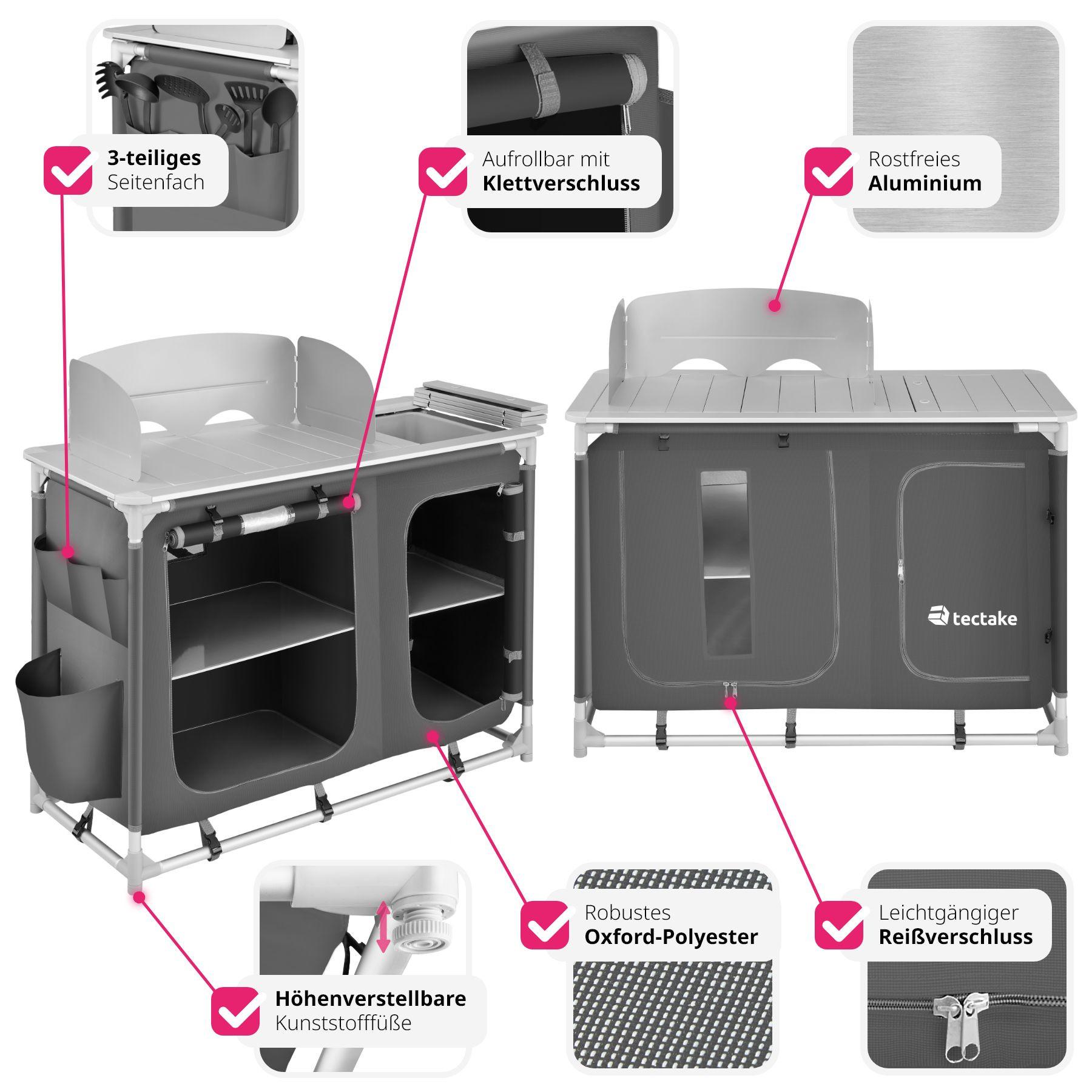 Tectake  Cuisine de camping 