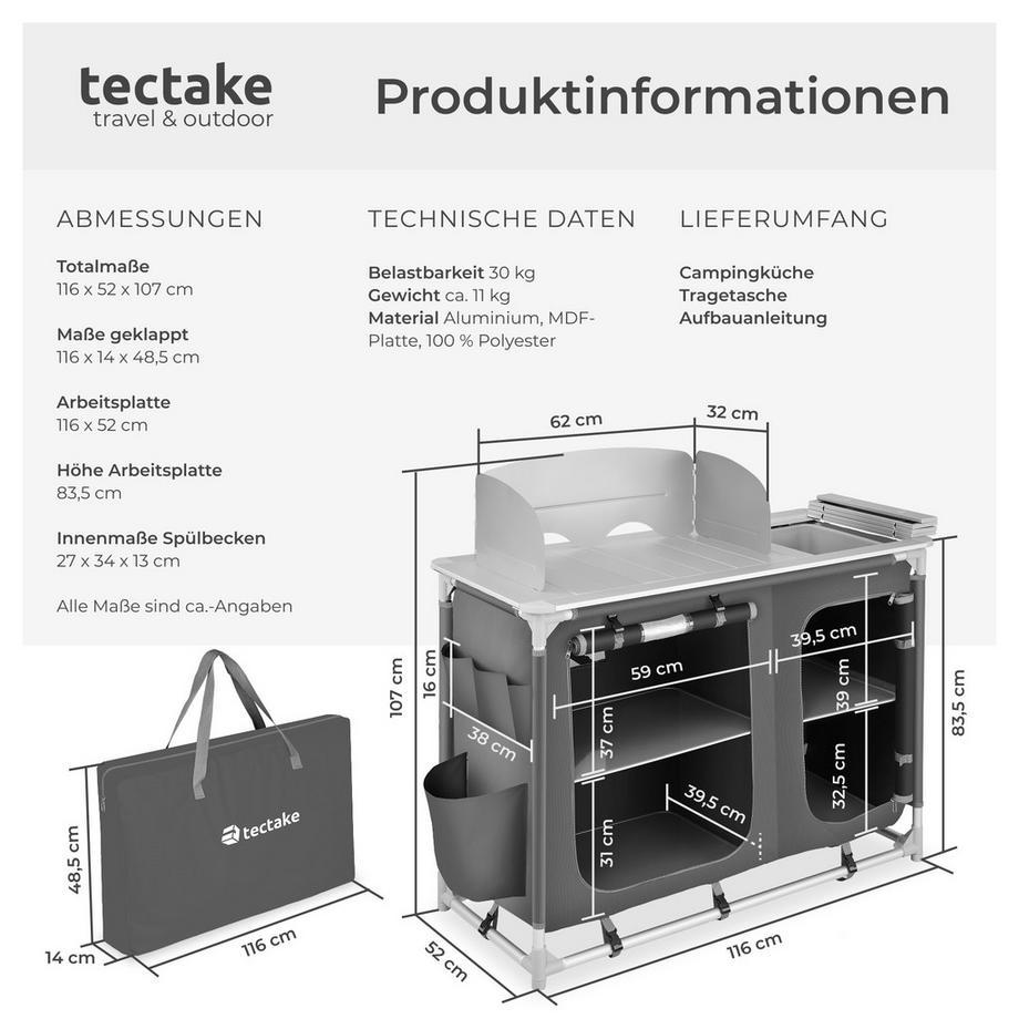 Tectake  Campingküche 