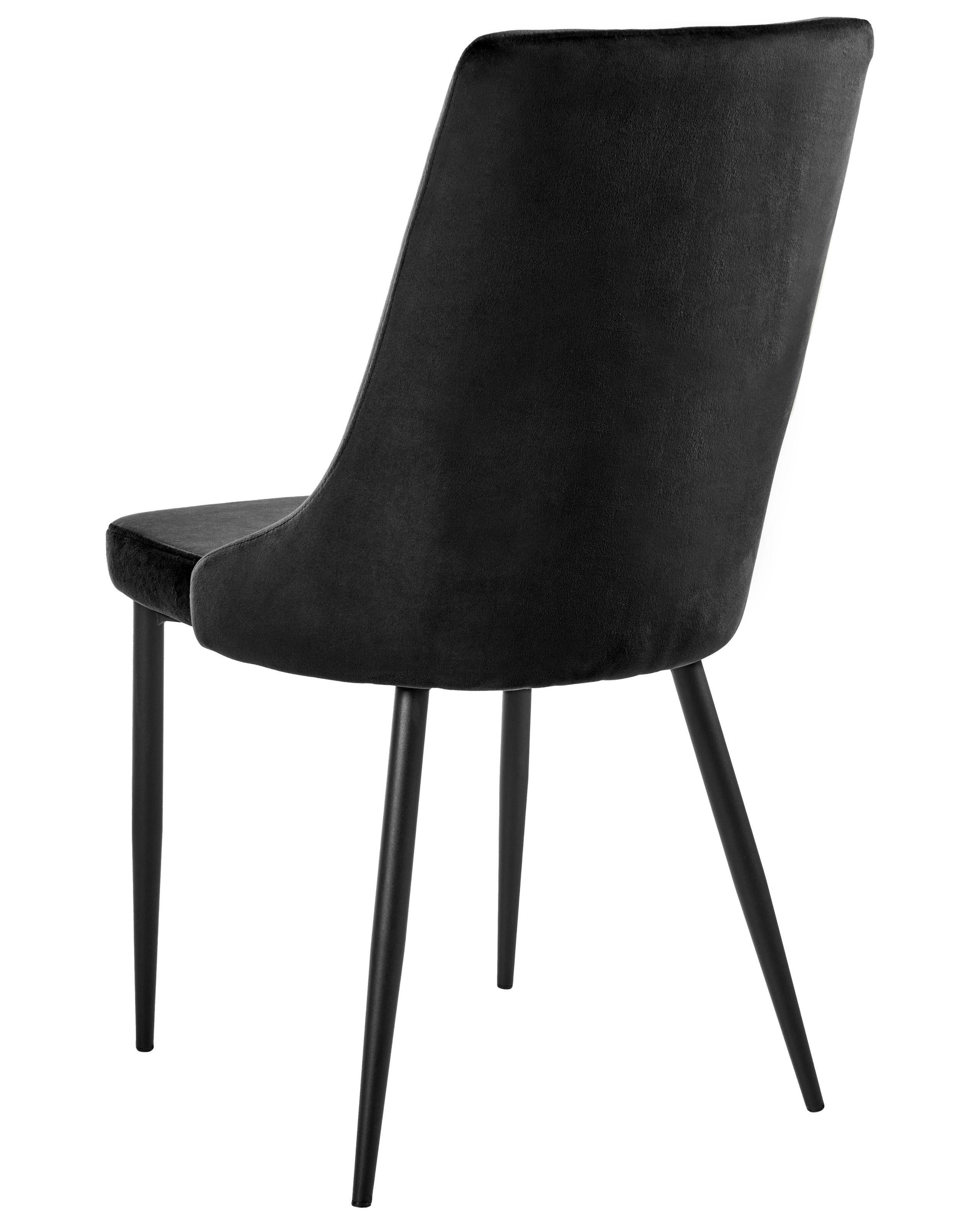 Beliani Lot de 2 chaises de salle à manger en Velours Scandinave AVENIR  