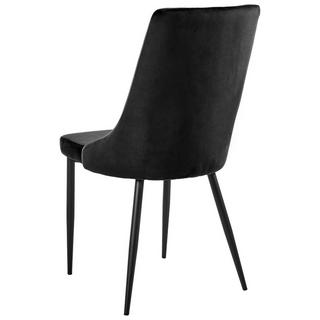 Beliani Lot de 2 chaises de salle à manger en Velours Scandinave AVENIR  