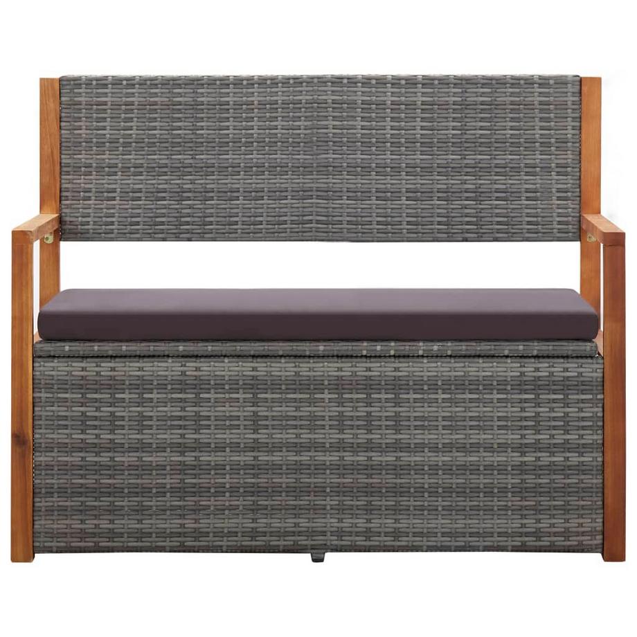 VidaXL Aufbewahrungsbank poly-rattan  