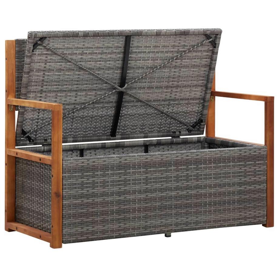 VidaXL Aufbewahrungsbank poly-rattan  