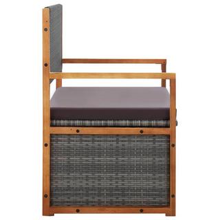 VidaXL Banc de rangement rotin synthétique  