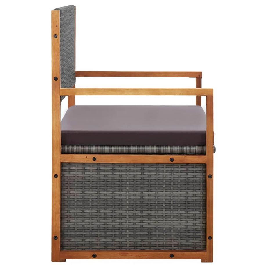 VidaXL Aufbewahrungsbank poly-rattan  