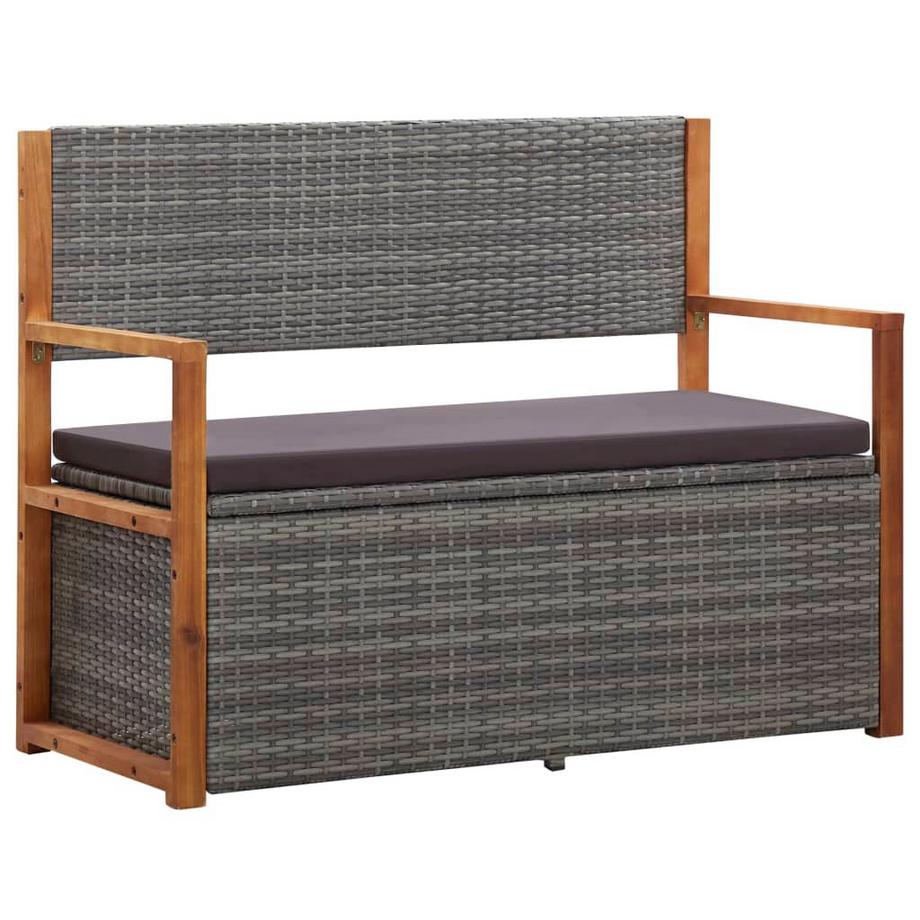 Aufbewahrungsbank poly-rattan