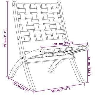 VidaXL Klappbarer gartenstuhl holz  