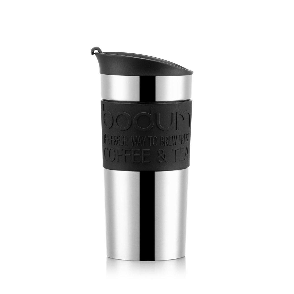 bodum Mug à piston isotherme en inox double paroi TRAVEL PRESS SET  