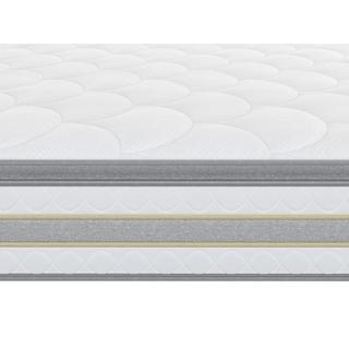 DREAMEA Set aus Bettgestell mit Bettkasten + Taschenfederkernmatratze & Topper - 160 x 200 cm - Stärke 29 cm - Holzfarben hell - CANTERBURY von YSMÉE  