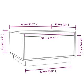 VidaXL Table basse bois  