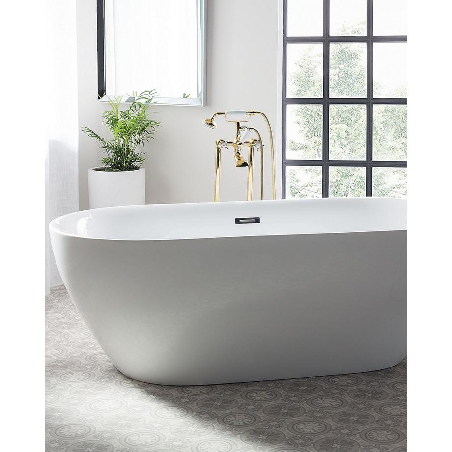 Beliani Freistehende Badewannenarmatur aus Messing Glamourös HEBBE  