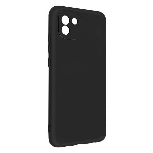 Avizar  Coque Samsung Galaxy A03 Soft touch Noir 