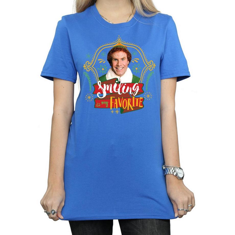 Elf Smiling Is My Favorite T-Shirt  