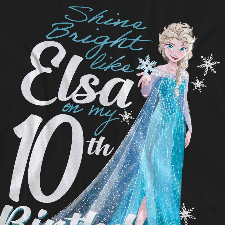 FROZEN Bright Like Elsa 10 Geburtstag T-Shirt  