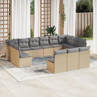 VidaXL set divano da giardino Polirattan  