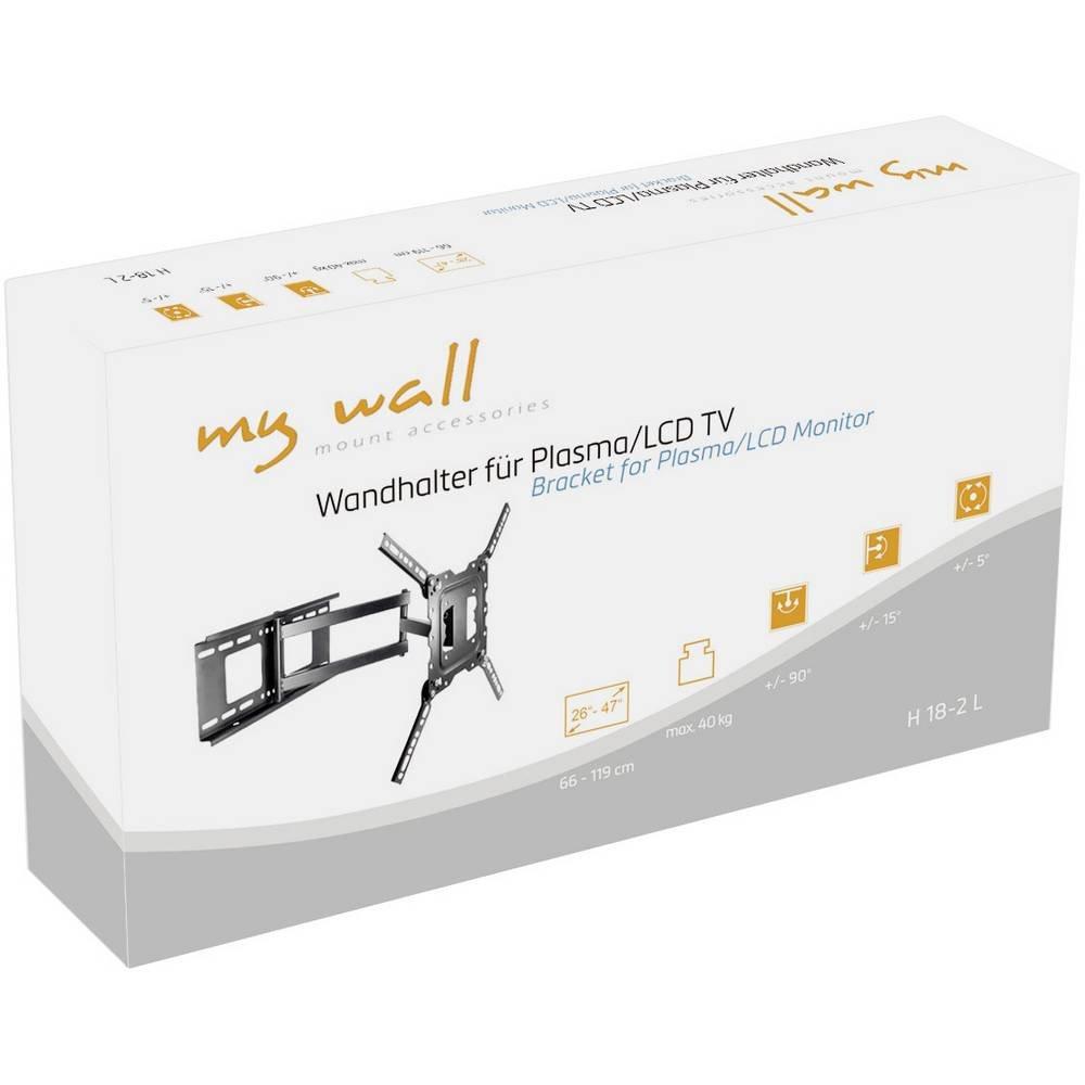 My Wall  Supporto a parete per TV 66,0 cm (26) - 119,4 cm (47) Inclinabile + girevole 