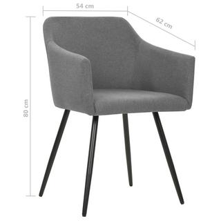 VidaXL Chaise de salle à manger tissu  