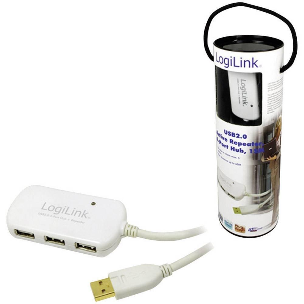 LogiLink  Câble répéteur USB 2 avec hub USB 4 ports UA108 