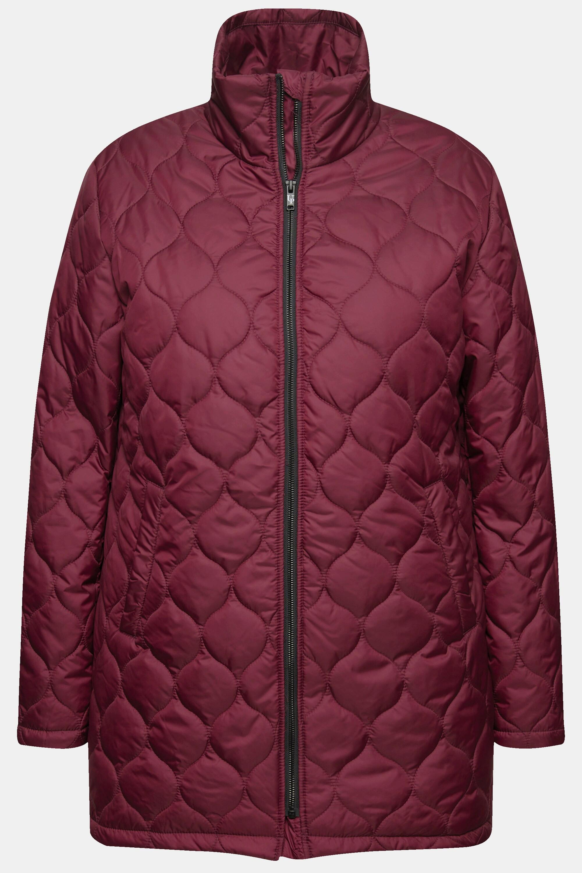 Ulla Popken Veste Matelassée Déperlante Col Montant  