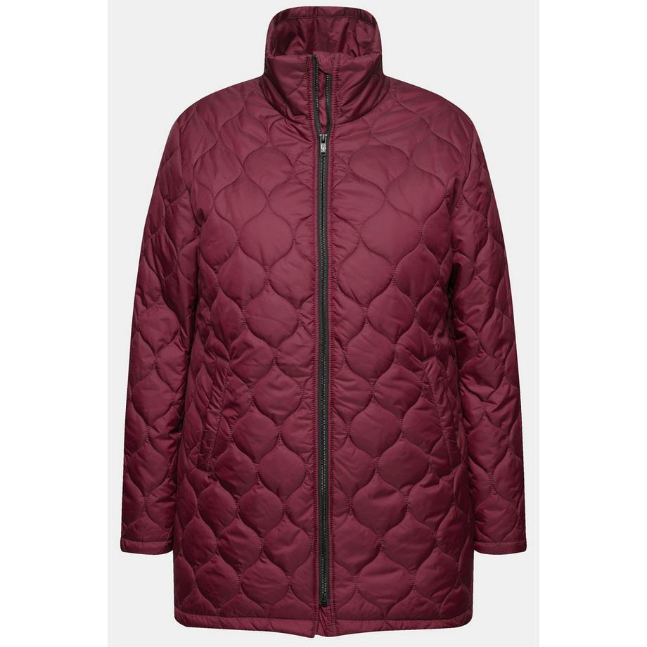 Ulla Popken Giacca Trapuntata Idrorepellente Collo Alto  