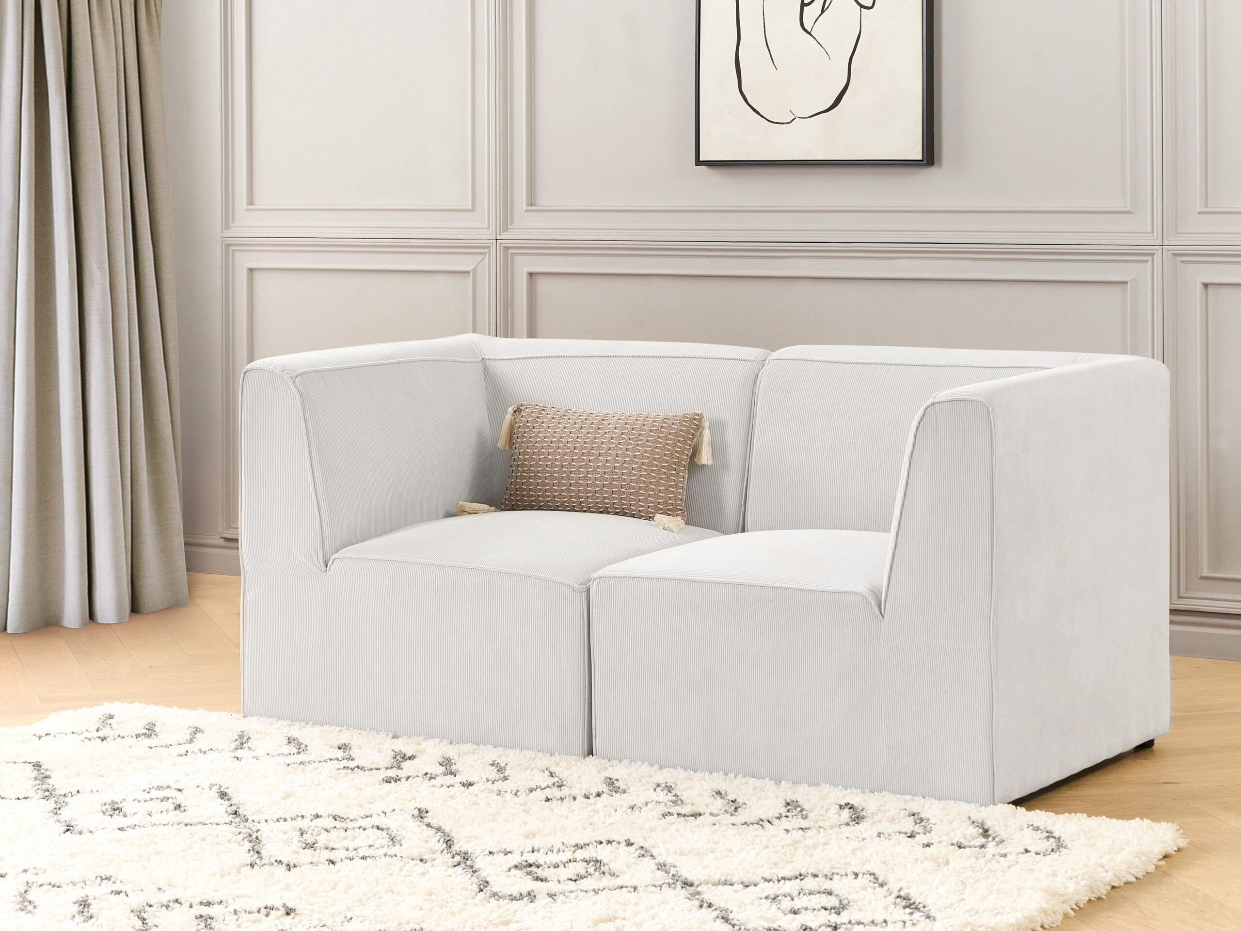 Beliani 2 Sitzer Sofa aus Cord Modern LEMVIG  