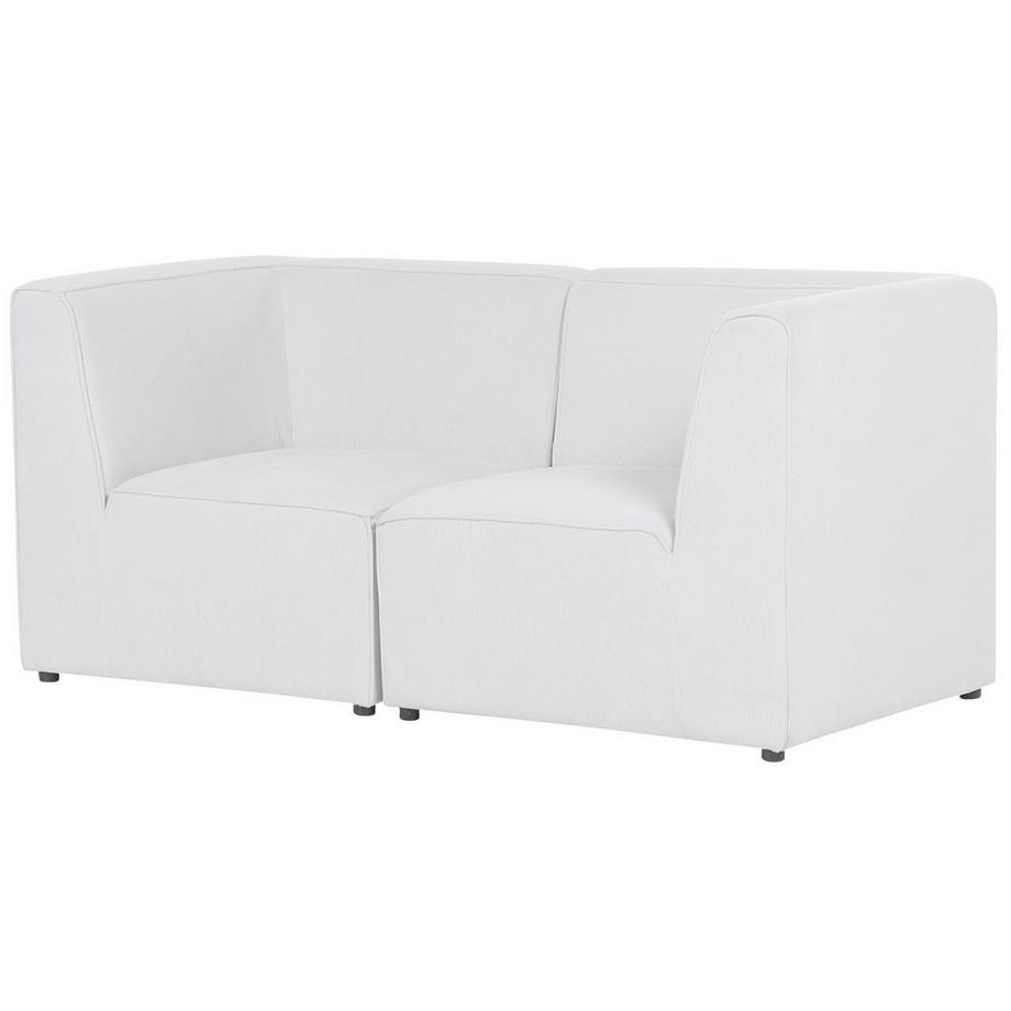 Beliani Canapé 2 places en Velours côtelé Moderne LEMVIG  