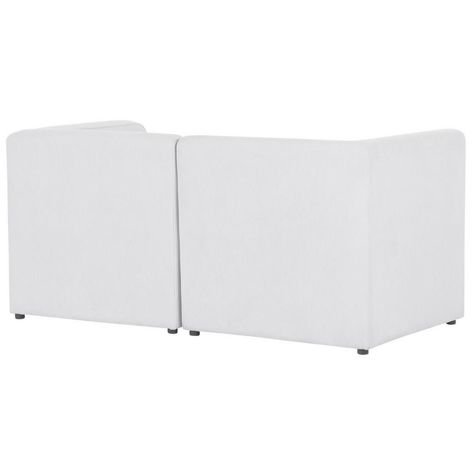 Beliani Canapé 2 places en Velours côtelé Moderne LEMVIG  