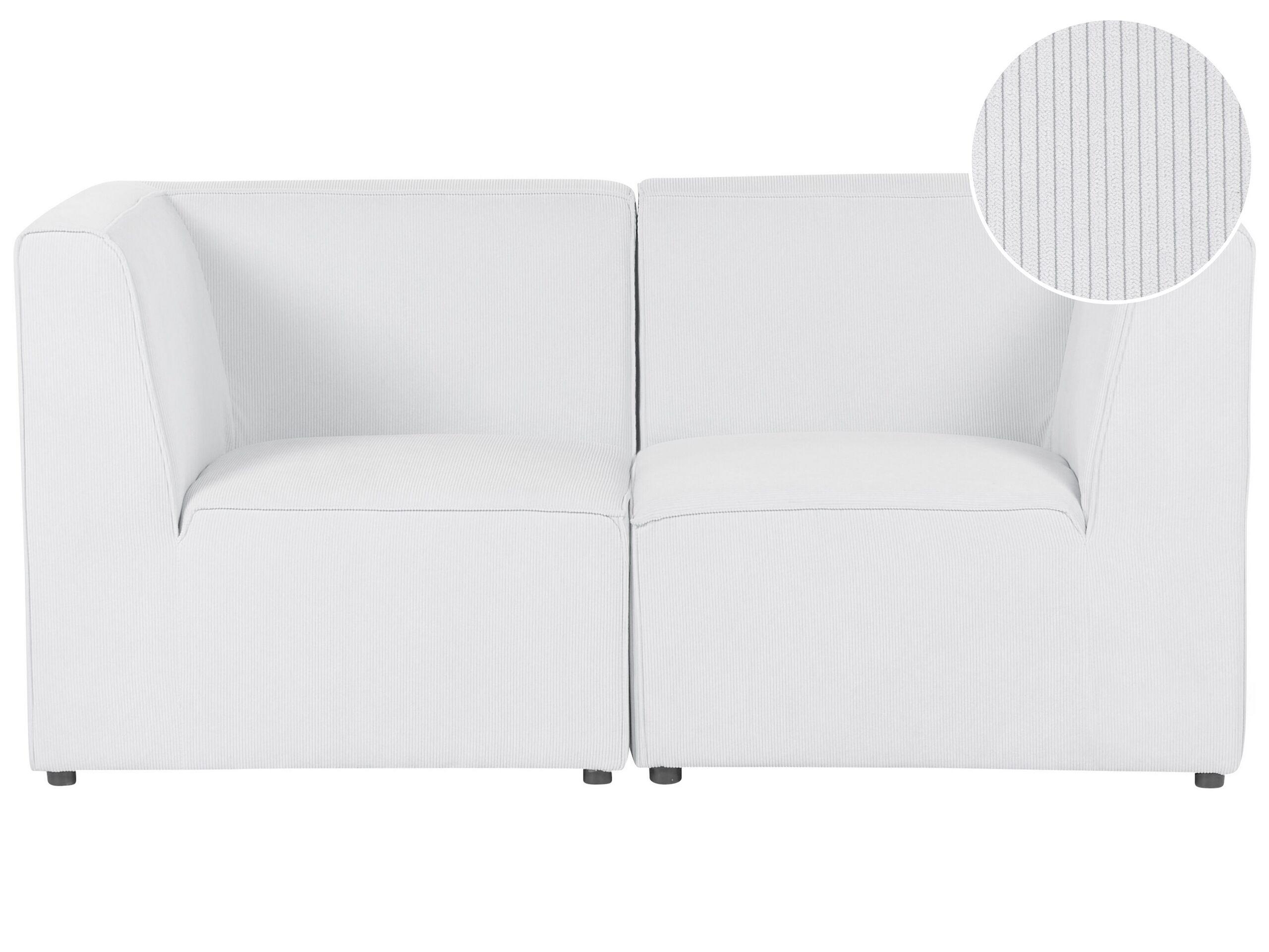 Beliani 2 Sitzer Sofa aus Cord Modern LEMVIG  