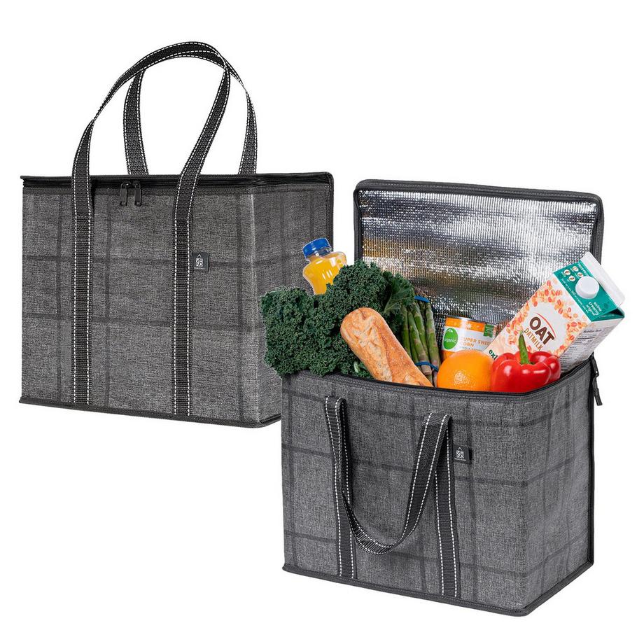 Only-bags.store  2 Stück Einkaufstasche Wiederverwendbare faltbare Kühltasche Einkaufskorb 