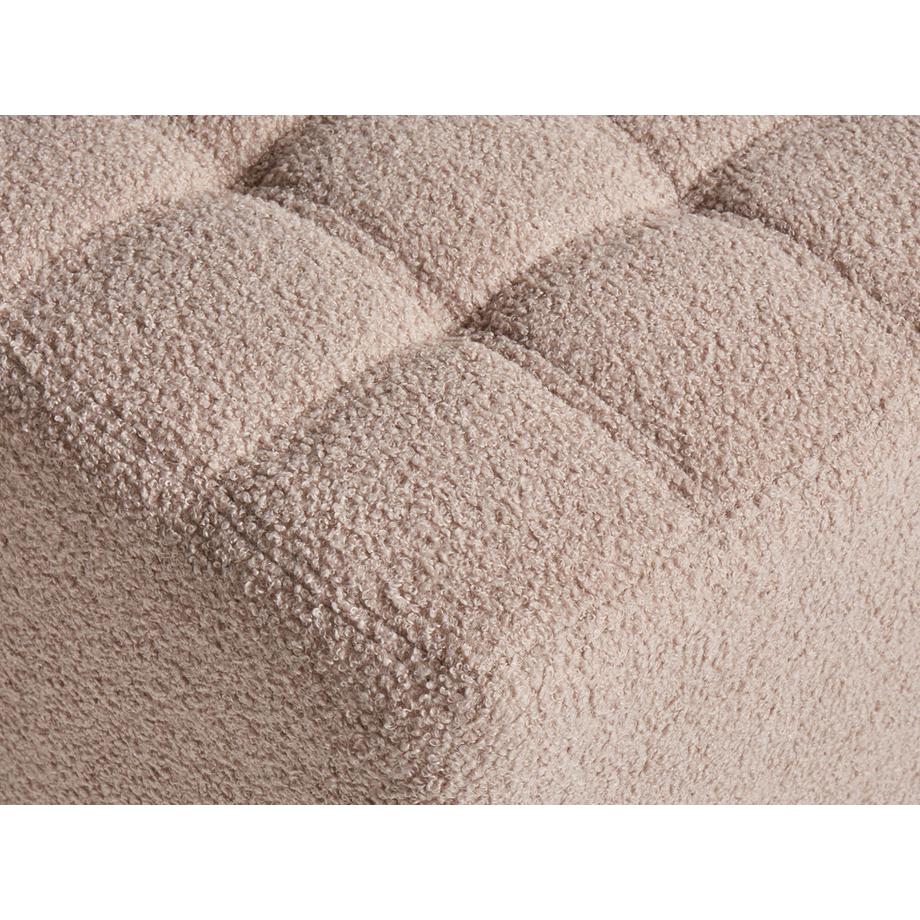 Beliani Pouf aus Bouclé Minimalistisch KANSAS  