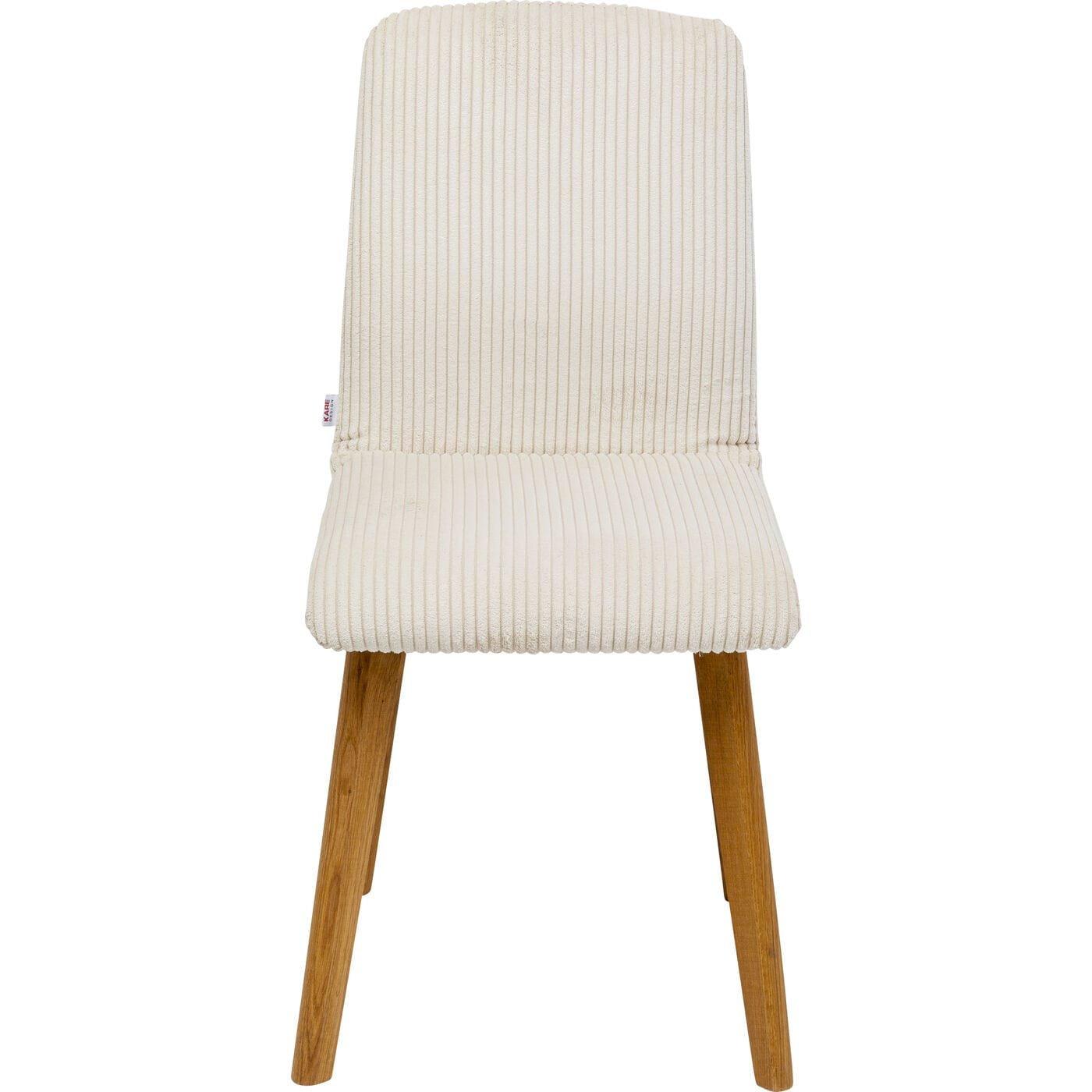 KARE Design Stuhl Lara Cord creme  