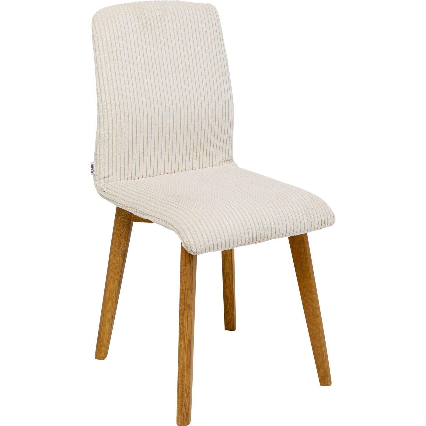 KARE Design Stuhl Lara Cord creme  