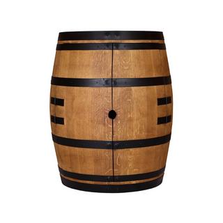 Bodega Tonneau de bar en chêne avec éclairage LED et porte  