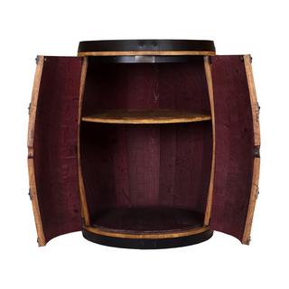 Bodega Tonneau de bar en chêne avec éclairage LED et porte  