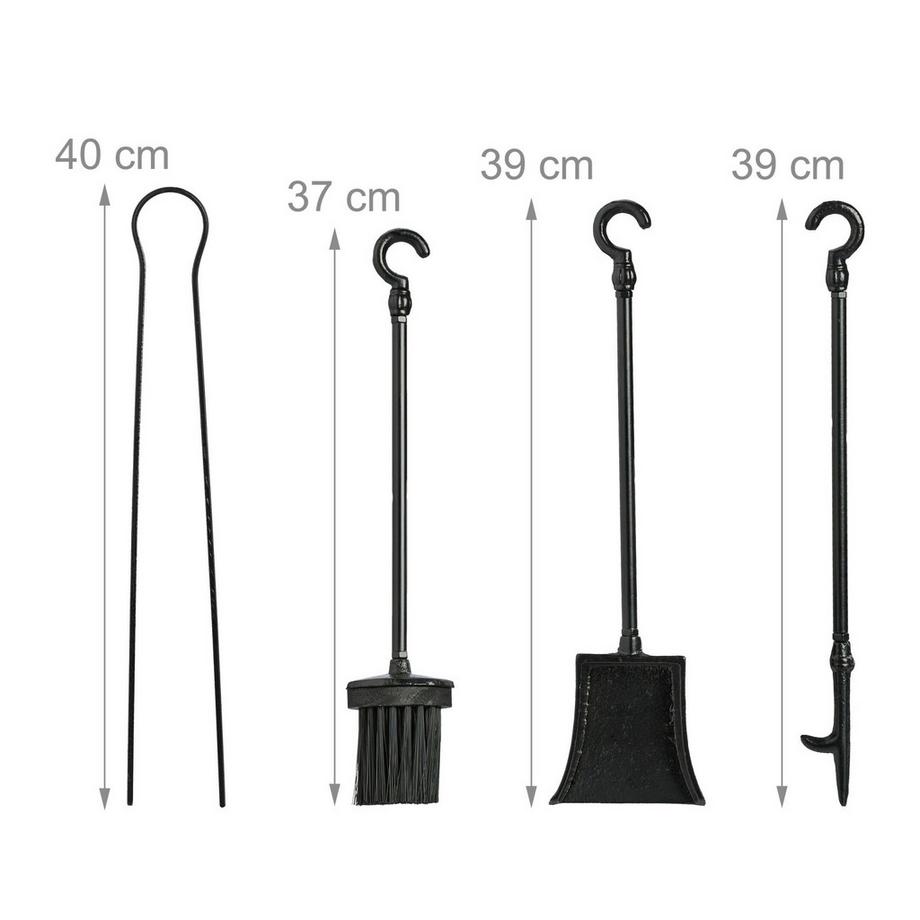 B2X Ensemble de cheminée en fonte composé de 5 pièces  