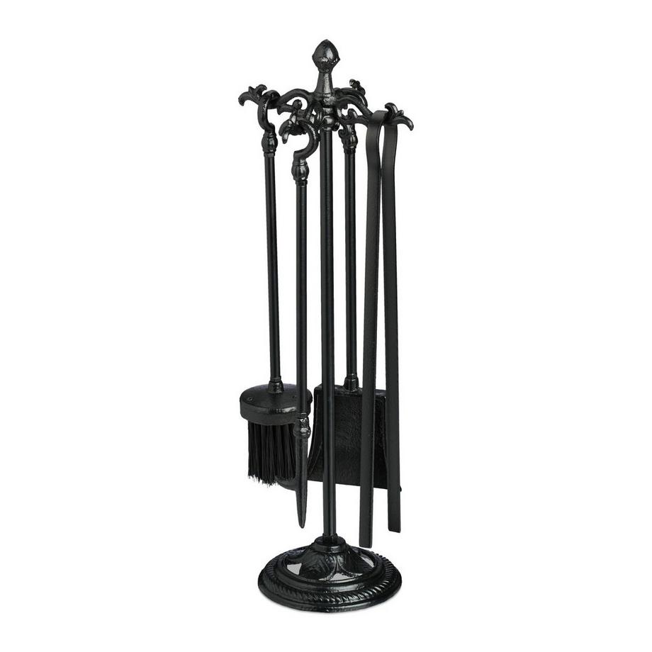 Ensemble de cheminée en fonte composé de 5 pièces