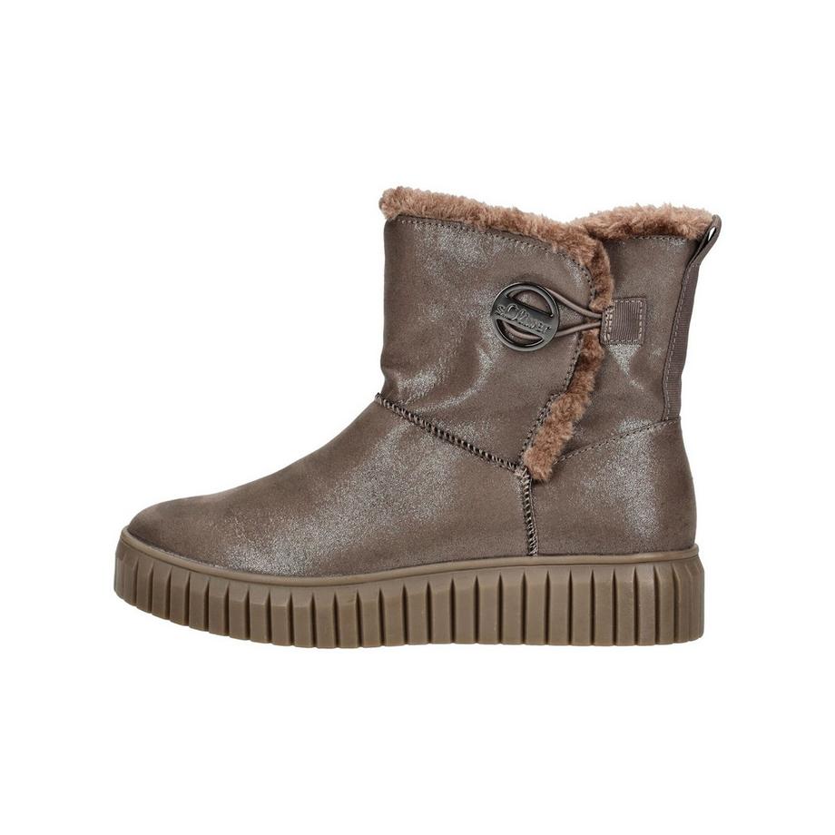 s. Oliver Bottines avec bordure en fausse fourrure  
