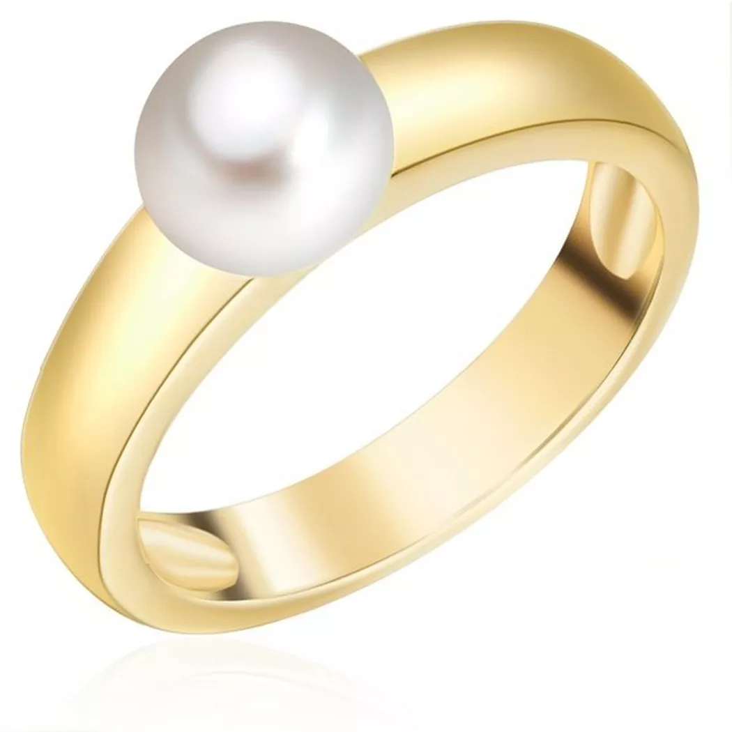 Valero Pearls - Perlen-Ring, 56, Gold