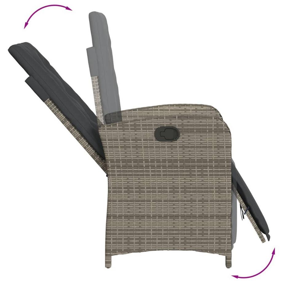 VidaXL set da pranzo da giardino Polirattan  