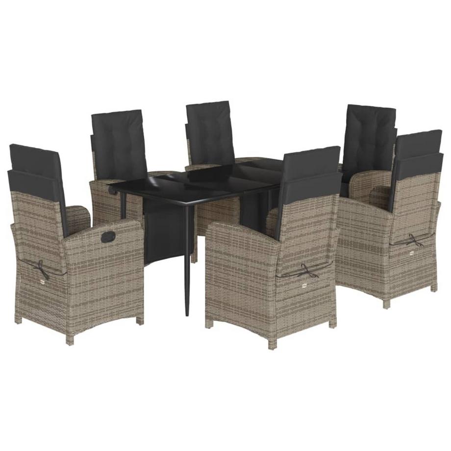 set da pranzo da giardino Polirattan