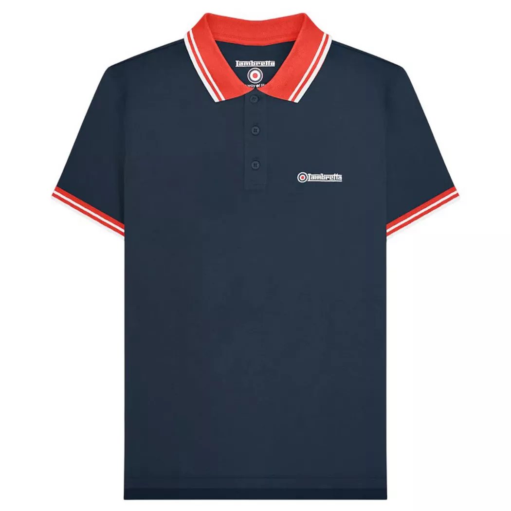 Lambretta - Poloshirt, für Herren, Marine, Größe 4XL